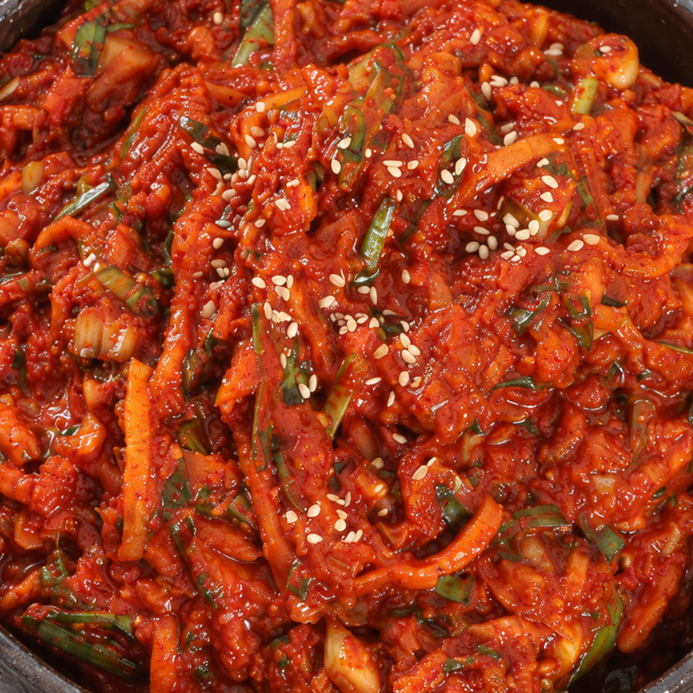 더아삭 국내산 김치양념 4kg (절임배추 10kg 분)  김장용 포기김치 김치속