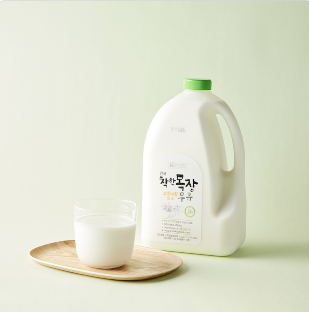 [대용량] 건국 무항생제 소화가 잘되는 우유 (2.3L)