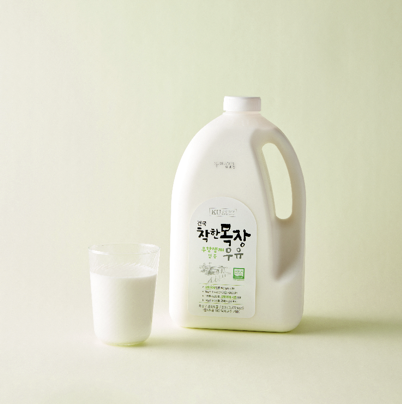 [대용량] 건국 착한목장 무항생제 우유 (2.3L)