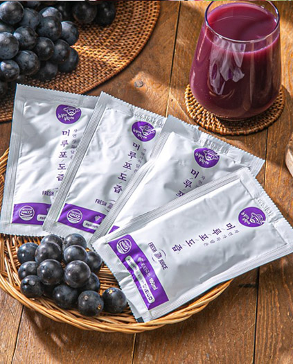 100%국내산 머루포도즙 100ml x 30포 /영천 포도 대표이미지 섬네일