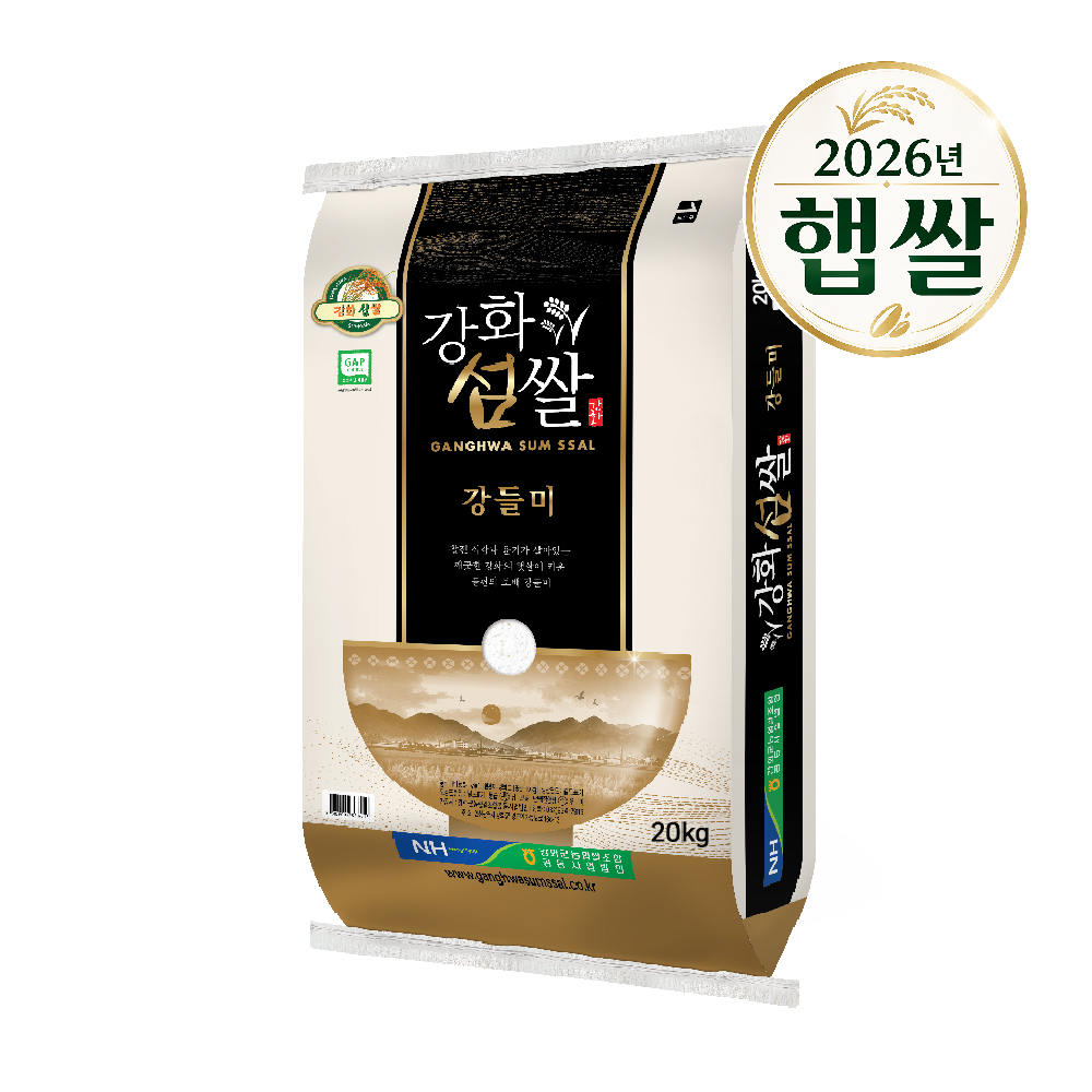 강화군농협 강화섬 강들미 10kg, 20kg  특등급 단일품종 대표이미지 섬네일
