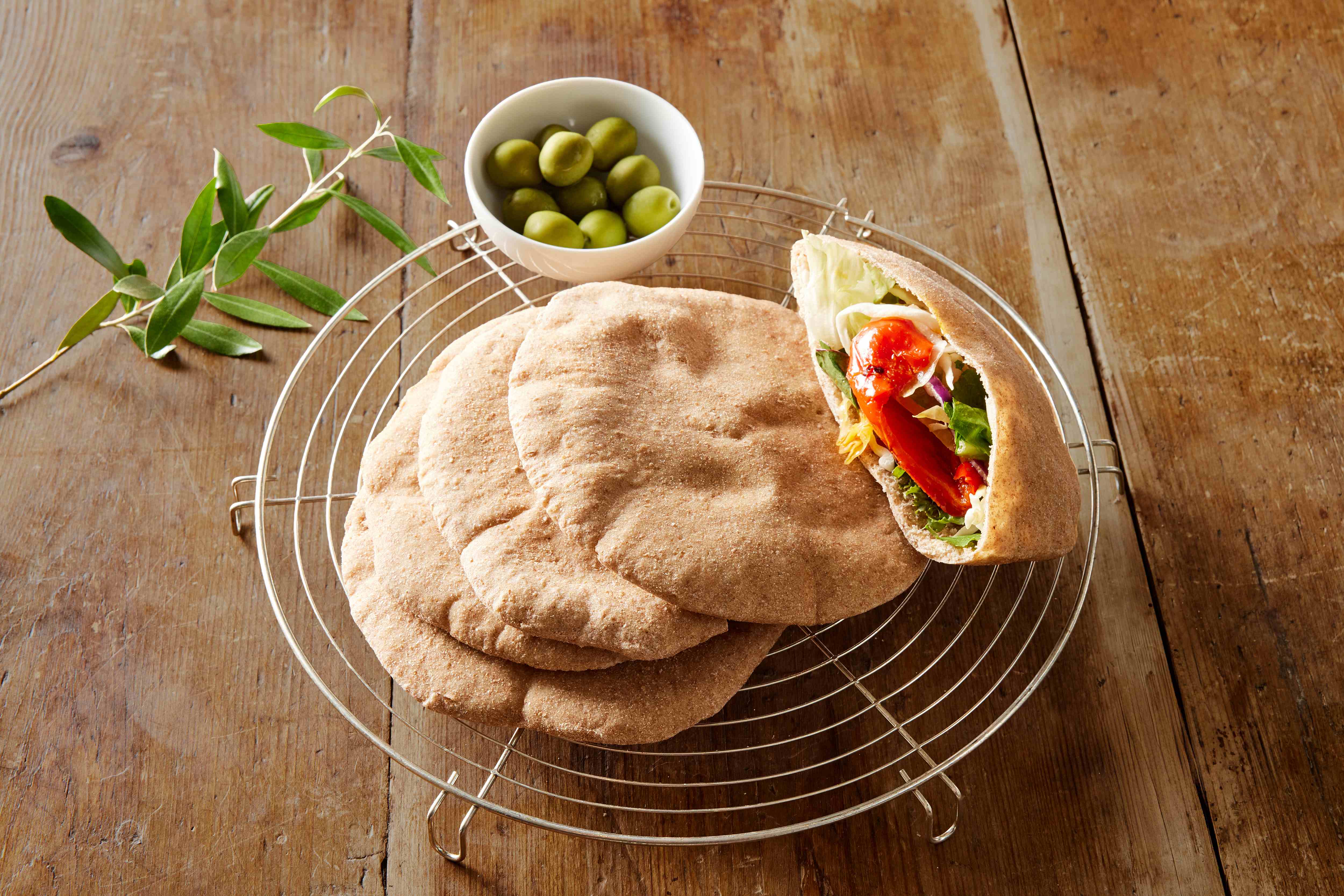 천연발효종 저당 통밀피타브레드(80g*4ea)