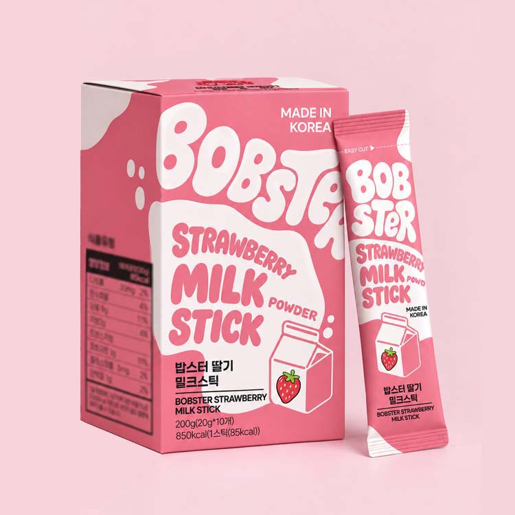 밥스터 딸기 밀크스틱 20g (10개입)