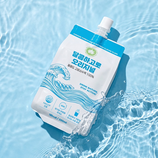 [울르미 달콤하고로 오리지널] 울릉도산 우산고로쇠수액 200ml × 10포 (HACCP, 상온18개월) 파우치형