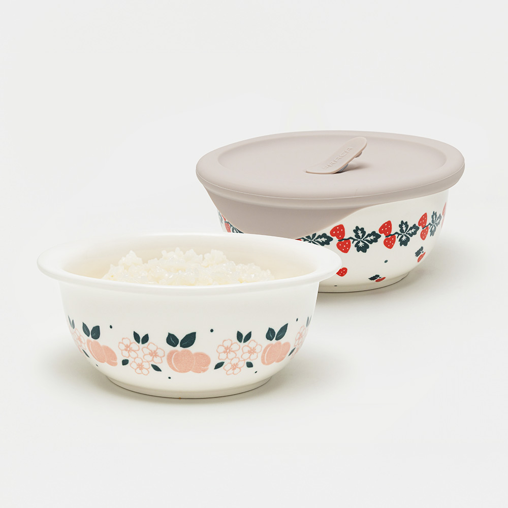 메종오브제 프라카 폴란드풍 도자기 냉동밥용기 450ml 2P 세트 대표이미지 섬네일