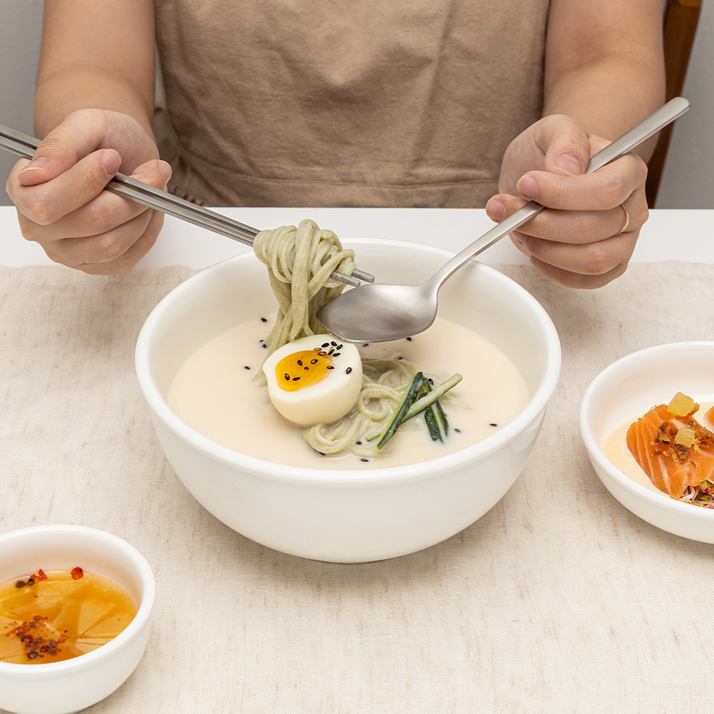 메종오브제 윤도자기 당당 화이트 면기