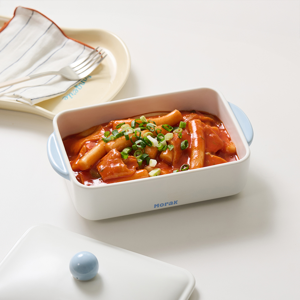 메종오브제 윤도자기 모락 직사각 요리 찜기