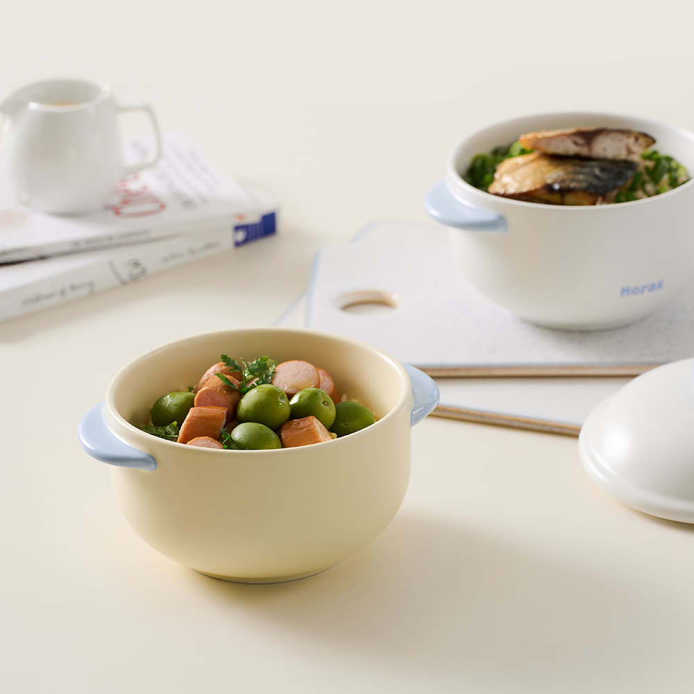 메종오브제 윤도자기 모락 원형찜기