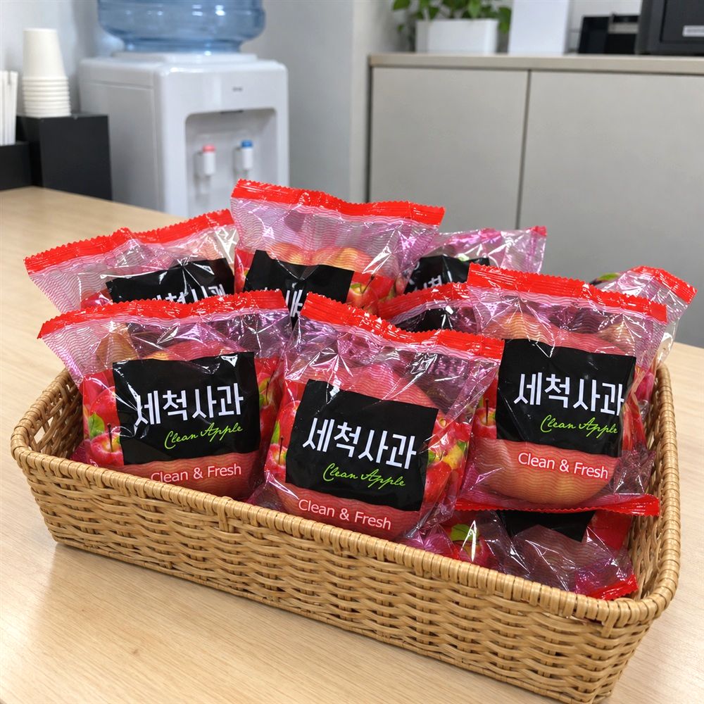 팜보스 국내산 세척부사 사과 간편하게 바로 먹는 사과 2kg 4kg (가정용)
