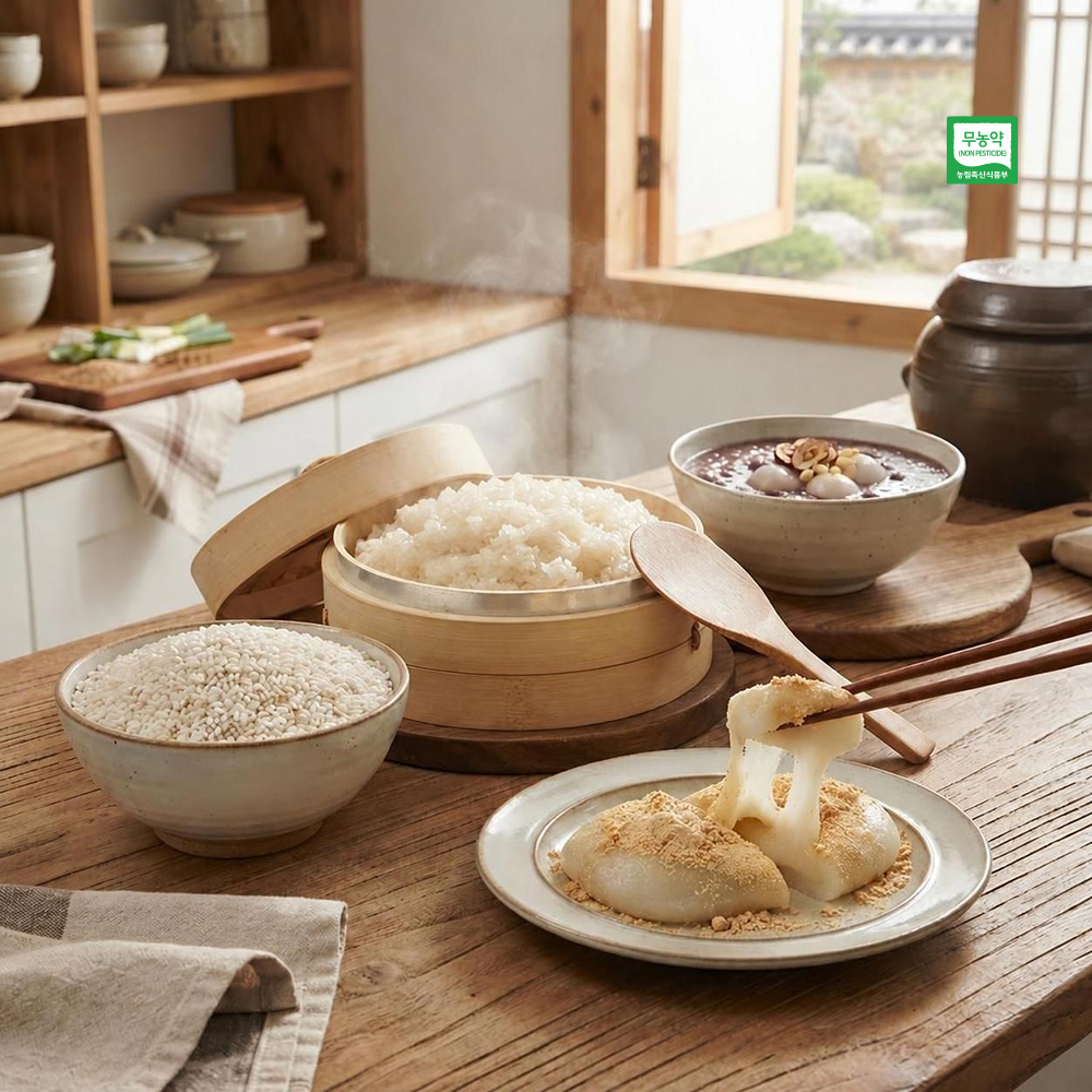 국내산 찰진 무농약 햇찹쌀 1kg 2kg 4kg