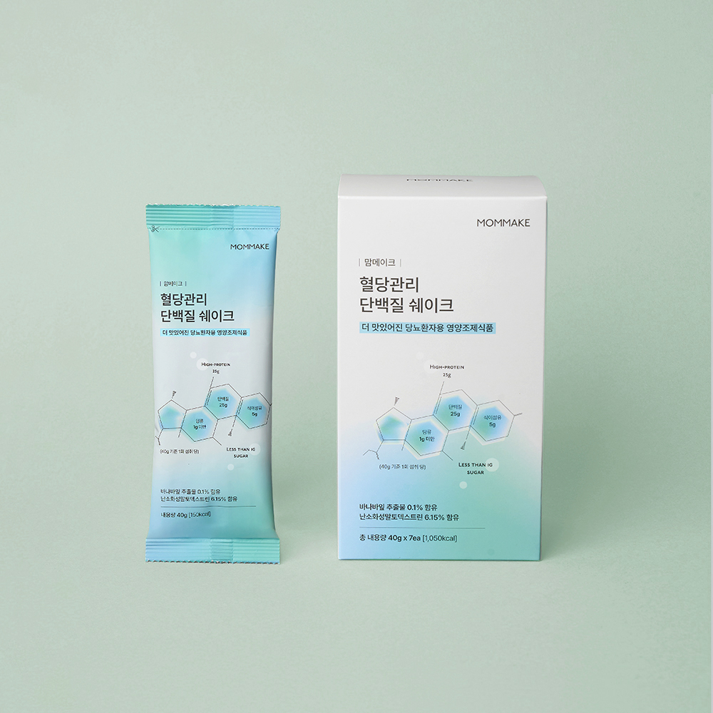 [맘메이크] 당뇨식 혈당관리 단백질 쉐이크 곡물맛 40g x 7ea (280g) 대표이미지 섬네일