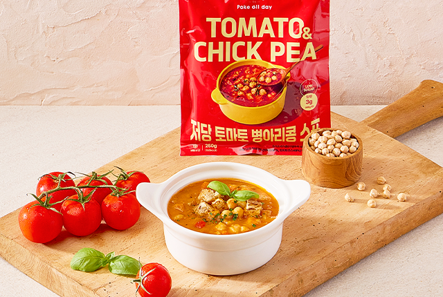 포케올데이 저당 토마토 병아리콩 스프 250g 대표이미지 섬네일
