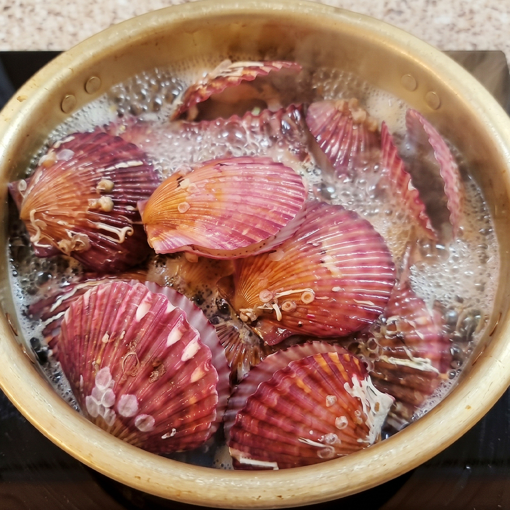 통영 산지직송 제철 세척 홍가리비