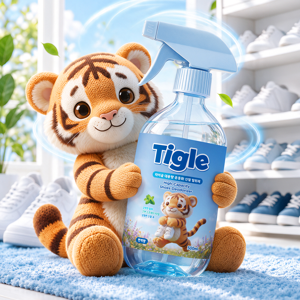 1+1 타이글 뿌리는 대용량 신발탈취제 500ml 발냄새제거 운동화 구두 신발장 냄새제거
