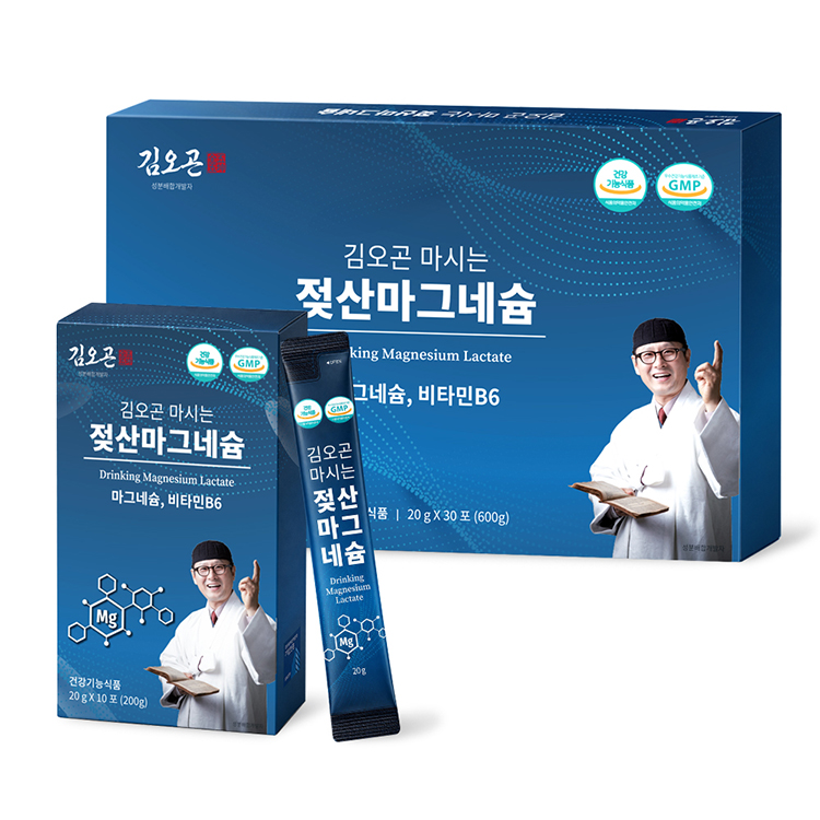 [김오곤] 마시는 젖산 마그네슘 20g x 30포 대표이미지 섬네일