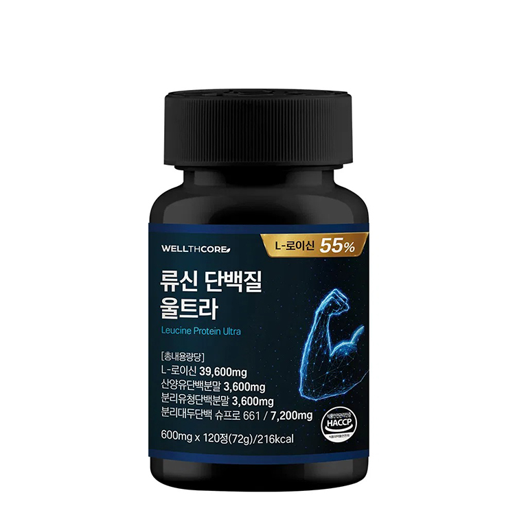 [웰스코어] 류신 단백질 울트라 120정