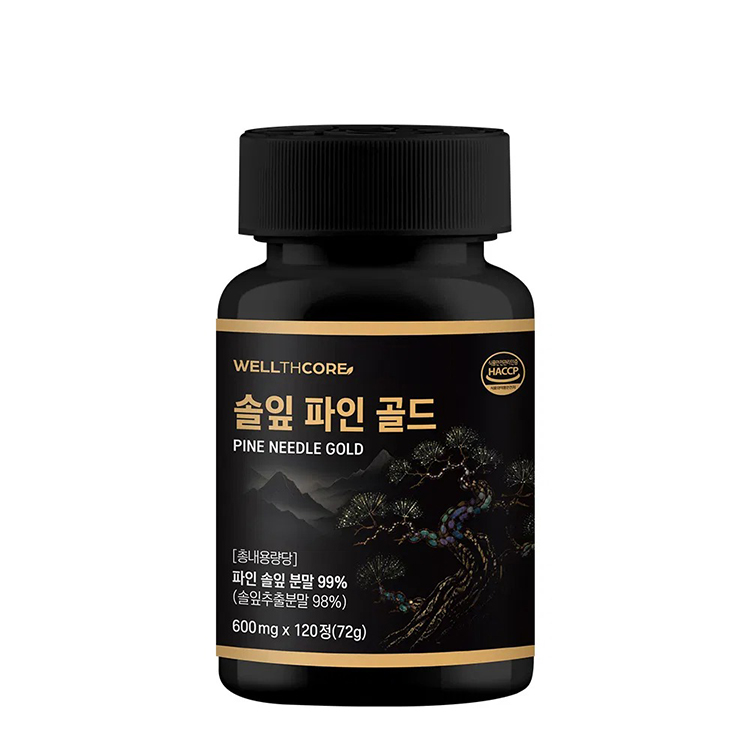 [웰스코어] 솔잎 파인 골드 120정 대표이미지 섬네일