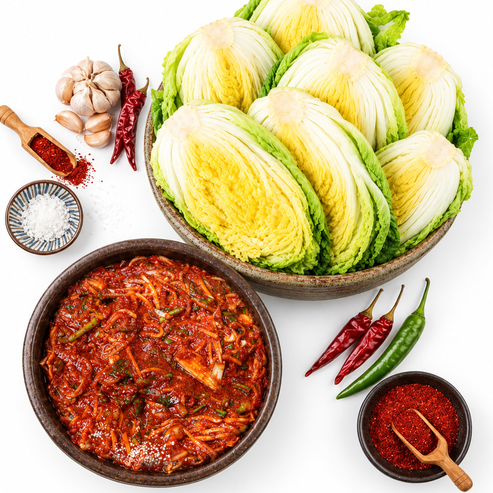 [지정일배송] HACCP인증 김장세트 국산 절임배추 20kg + 김치양념 8kg 대표이미지 섬네일