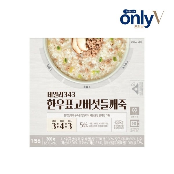 온리브 데일리343 한우표고버섯들깨죽 (300g)