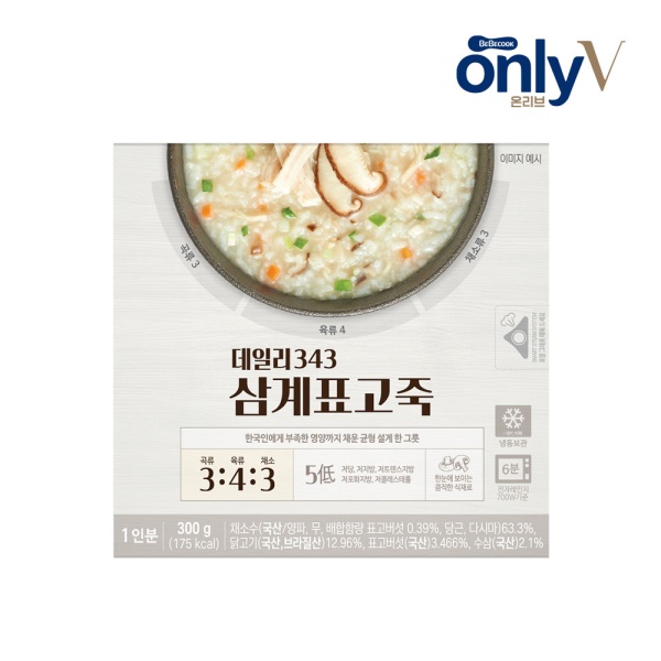온리브 데일리343 삼계표고죽 (300g)