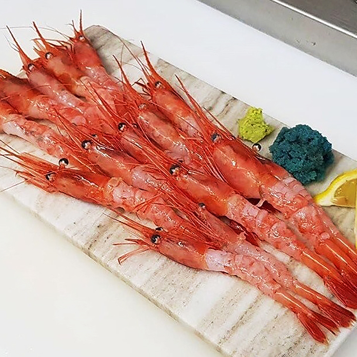 횟감용 급냉 홍새우 500g 30-40미 국내산 동해 새우 구이 찜 탕
