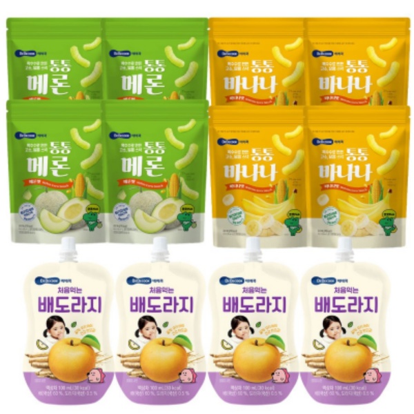 [베베쿡] 통통시리즈 메론/바나나 혼합 및 배도라지 세트
