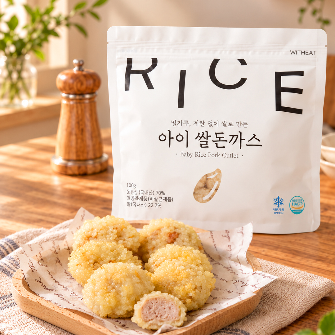 위드잇 아이 쌀 돈까스 + 아이 쌀 치킨까스, 500g + 500g
