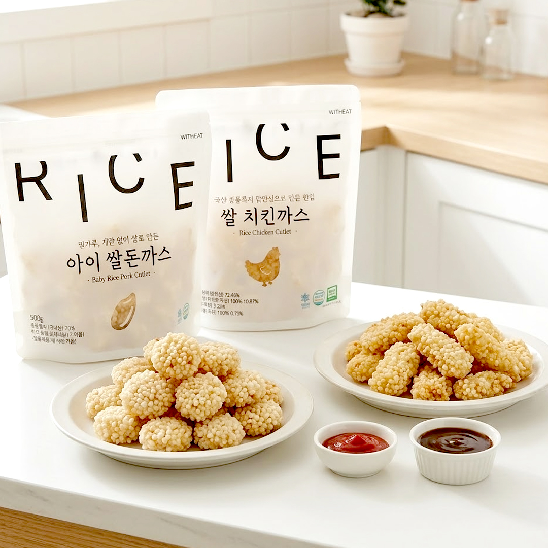 위드잇 아이 쌀 돈까스 + 아이 쌀 치킨까스, 500g + 500g 대표이미지 섬네일