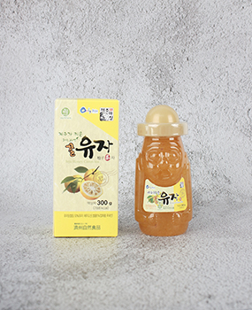 제주도 무농약 꿀 유자차 유자청 300g 대표이미지 섬네일