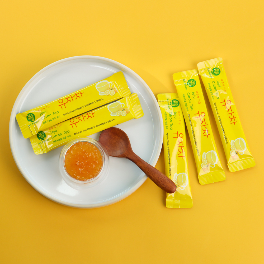제주 꿀 유자차 스틱 375g