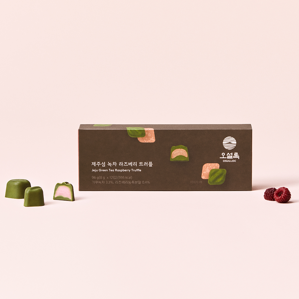 [오설록] 본사직영 제주섬 녹차 라즈베리 트러플 96g 