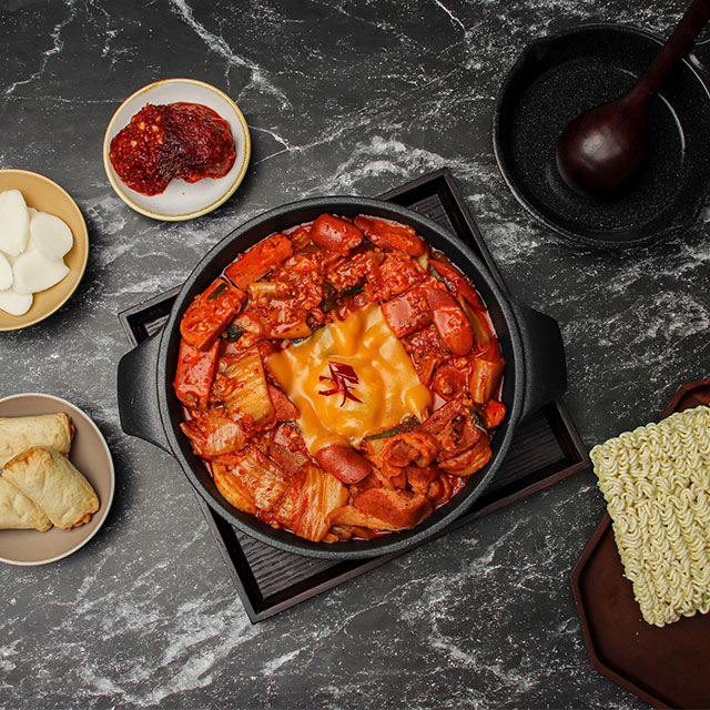 햄가득 의정부 부대찌개거리 맛집, 부대볶음 (2인분,라면사리포함)