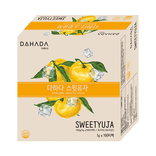 다하다 스윗유자 1g, 100티백, 무료배송 대표이미지 섬네일