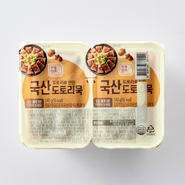 국산 도토리 투컵묵 (140g×2)