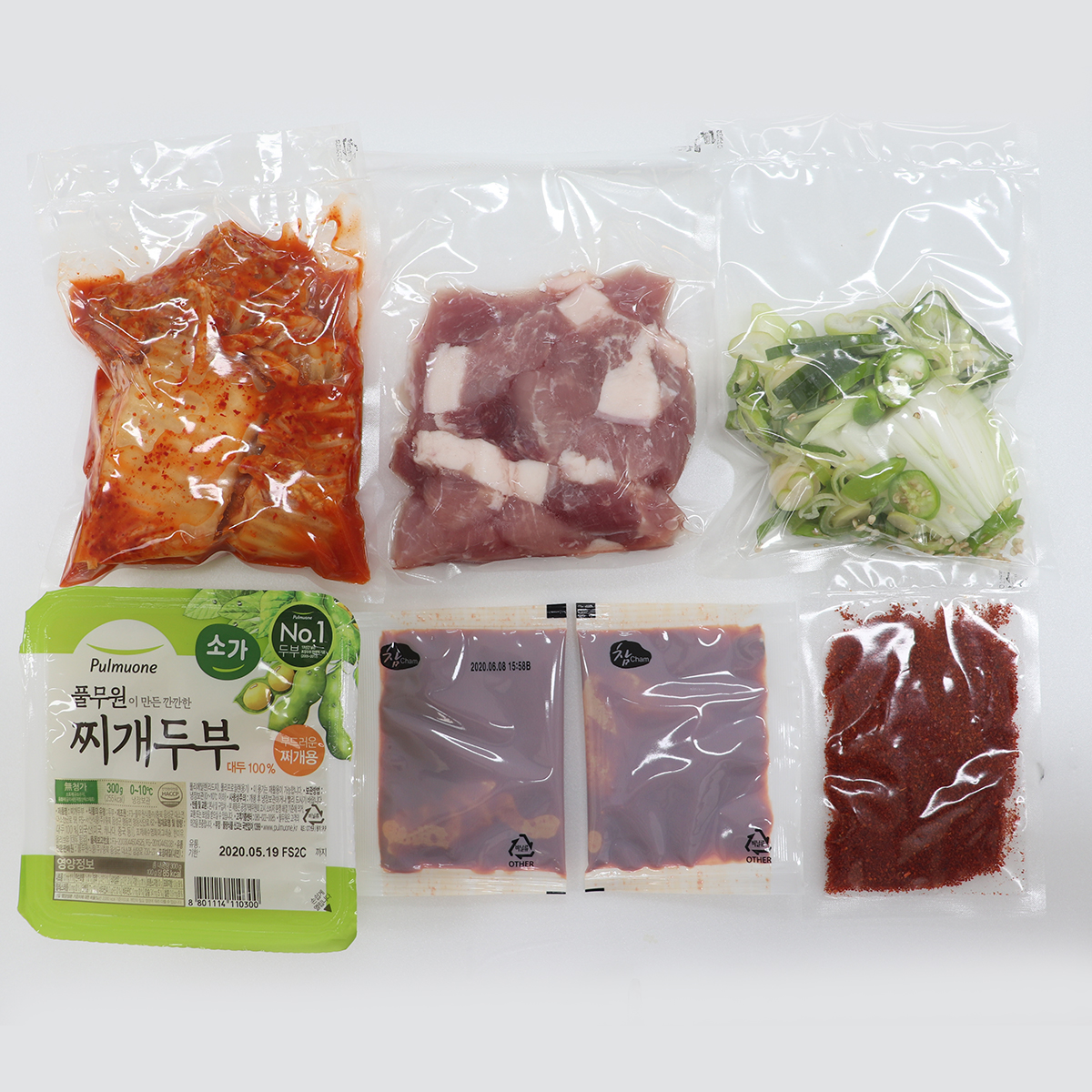 고기듬뿍 시골 김치찌개 밀키트 (2인분, 870g) 