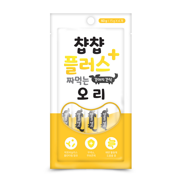 챱챱 플러스 짜먹는 오리 60g