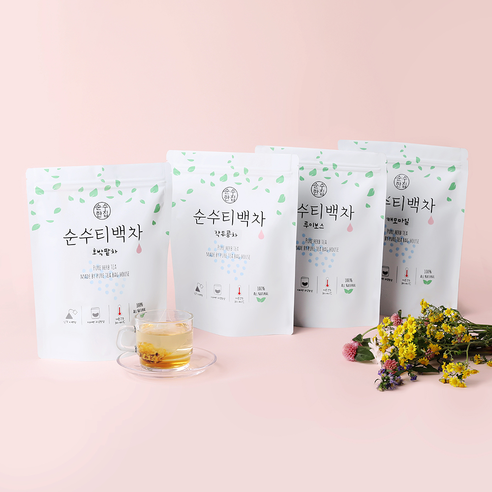 순수한집 50티백(호박팥/작두콩/쑥/루이보스/캐모마일 택1)