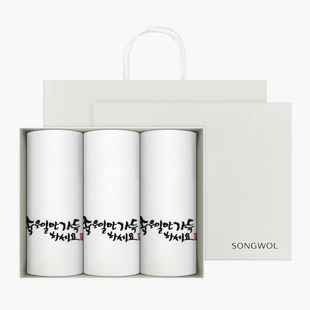 송월 좋은일만가득하세요 3매세트+쇼핑백