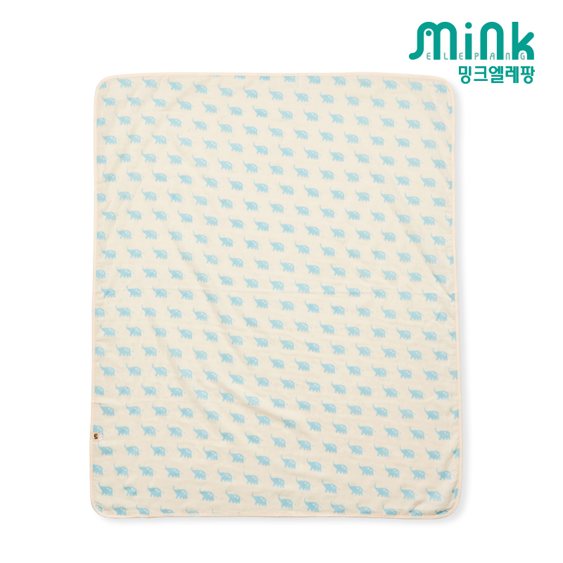 [유아필수품] 무형광 엘레팡 거즈 이불 블루