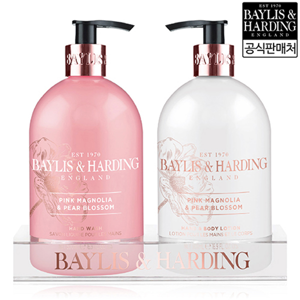 베일리스앤하딩 핑크 매그놀리아 앤 페어 블라썸 세트 (핸드워시+바디로션 500ml)