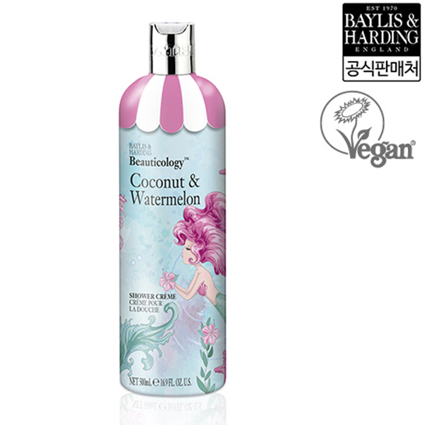 [VEGAN/베일리스앤하딩] 뷰티콜로지 머메이드 코코넛 앤 워터멜론 샤워크림 500ml