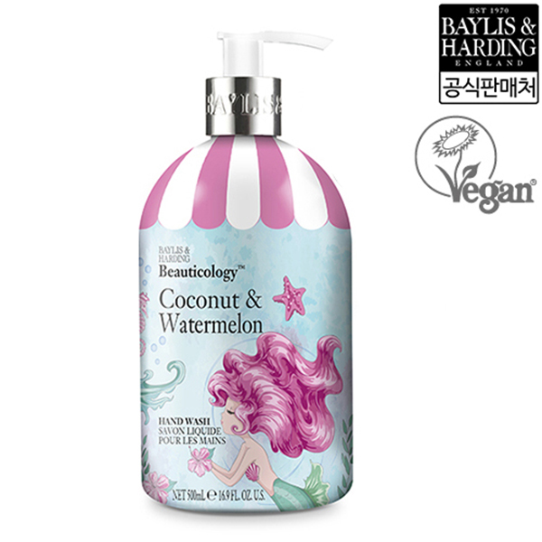 [VEGAN/베일리스앤하딩] 뷰티콜로지 머메이드 코코넛 앤 워터멜론 핸드워시 500ml