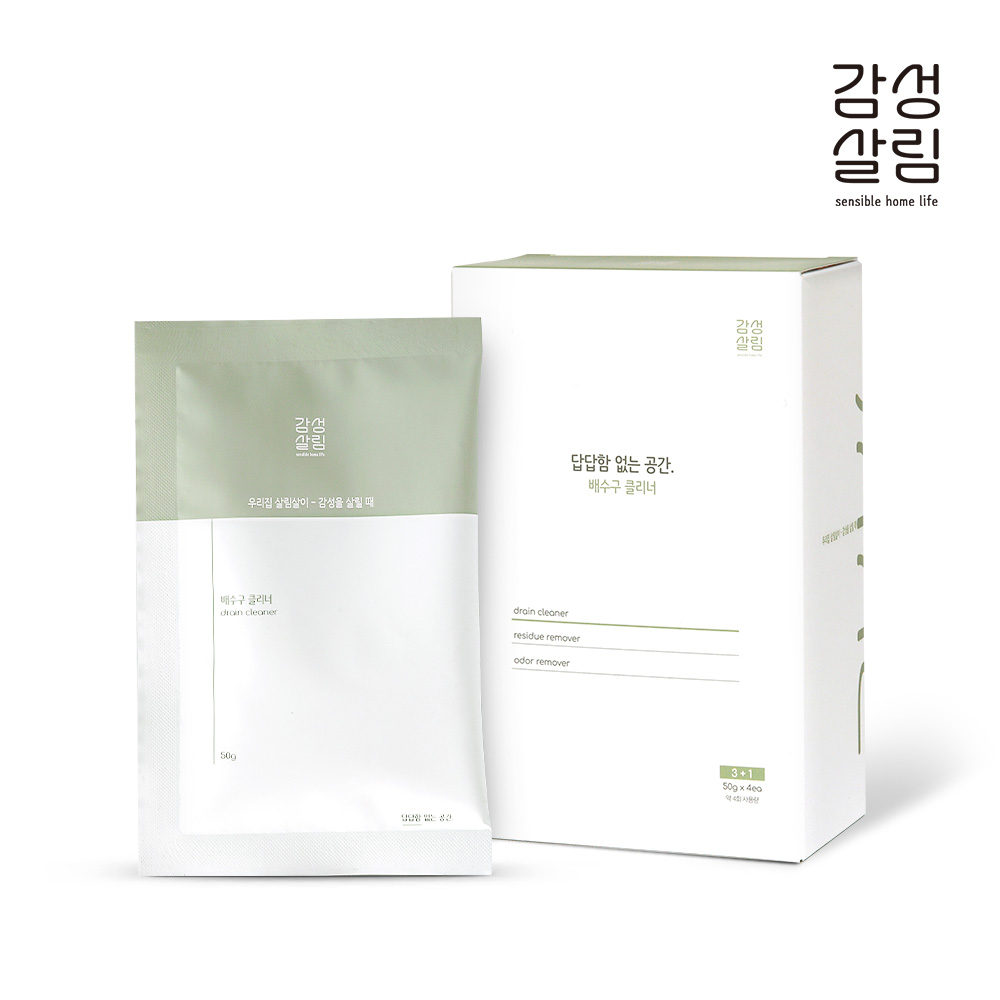 (3+1) 감성살림 배수구 클리너 싱크대클리너 배수관클리너