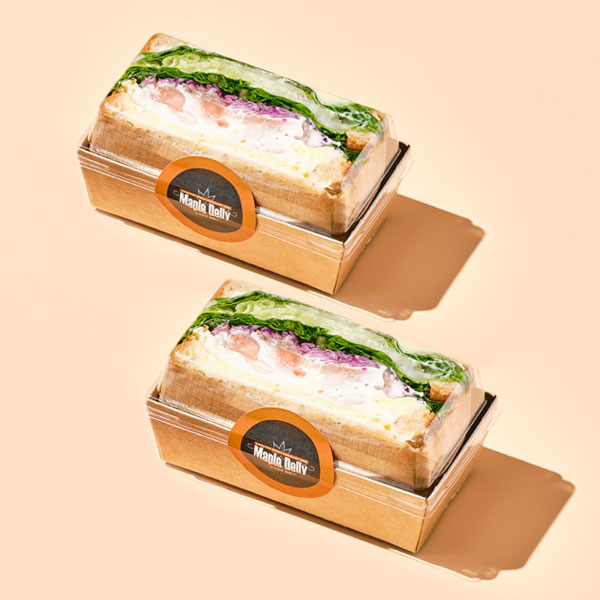 화이트크림 깐쇼새우 호밀 샌드위치(하프/130g)