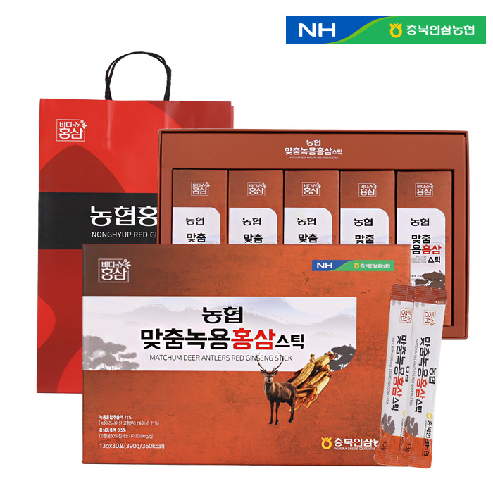 농협 맞춤녹용홍삼 스틱  13g X 30포