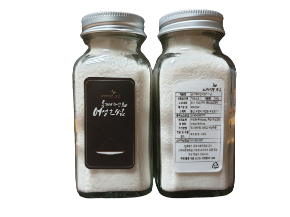 여미랑 옹기에 쩌낸 어성초소금 135g/300g