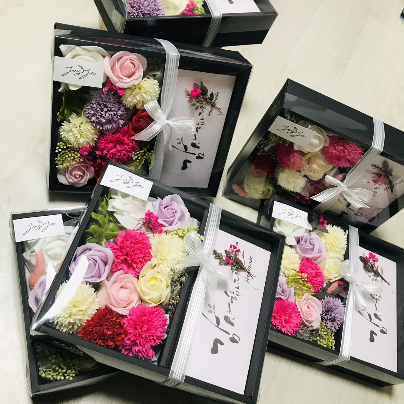 [제이쥬] 비누꽃 플라워용돈박스 