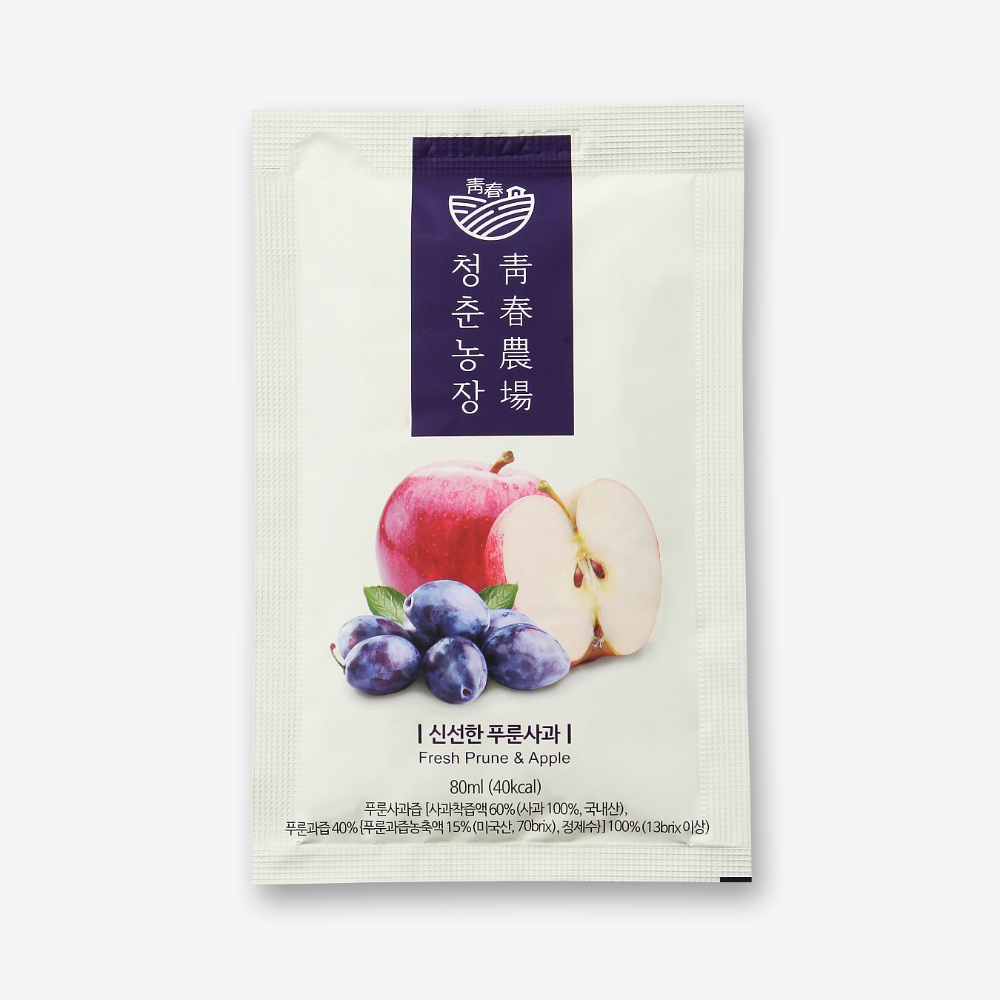 청춘농장 푸룬사과즙 1박스 30포