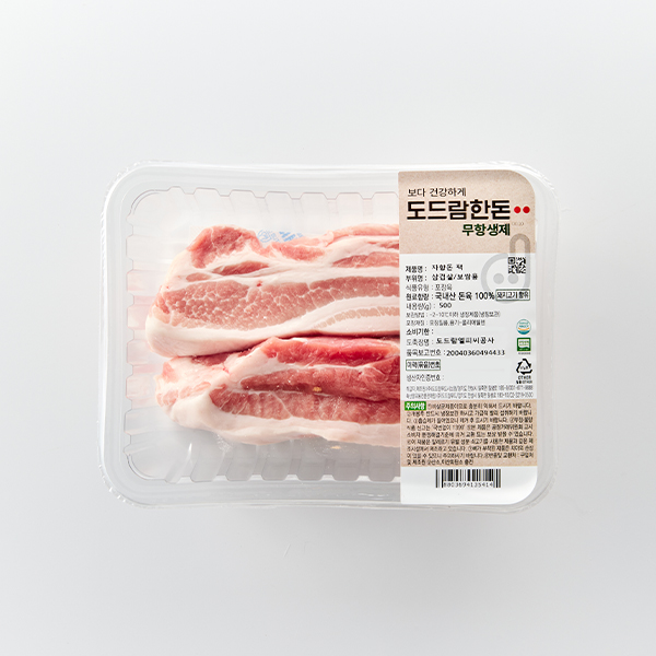 무항생제 도드람한돈 삼겹살(보쌈용, 500g)