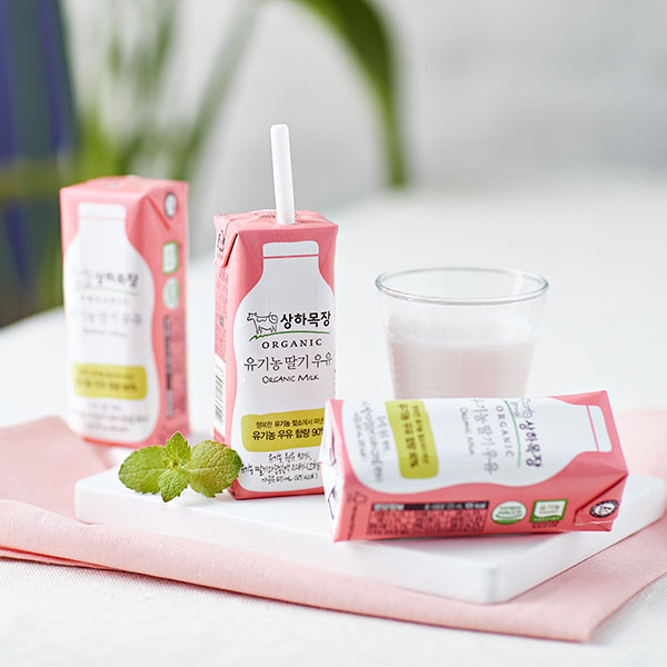 상하목장 유기농 딸기우유 (125ml×3)
